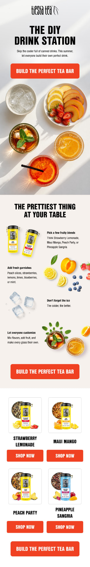 Email marketing design created by Magicianly for Tiesta Tea